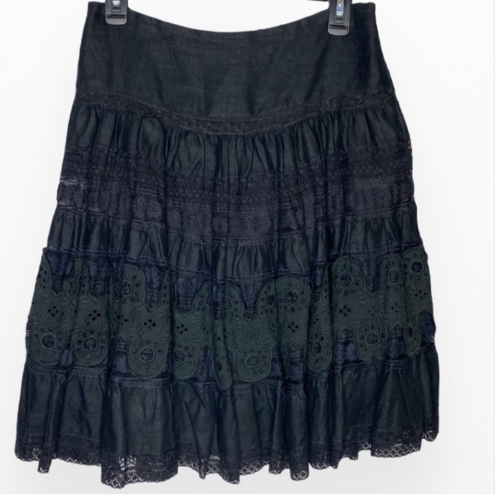 Sundance Black Cotton Skirt size XS - Picture 2 of 2
